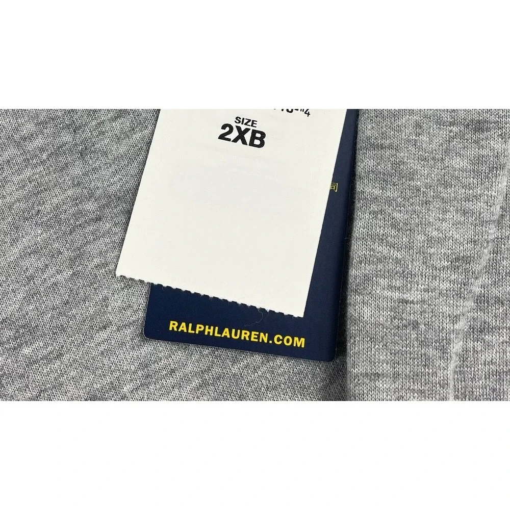 Polo Ralph Lauren Gray Performance 1/2 Zip Pullover Mens 2XB 2XL NWT